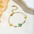 Fly Me diamond Bracelet Green