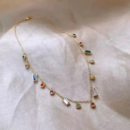 rainbow charms necklace