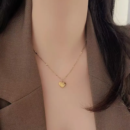 Love printed heart necklace