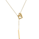 Square interlocked necklace