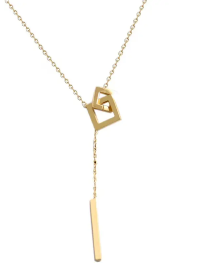 Square interlocked necklace