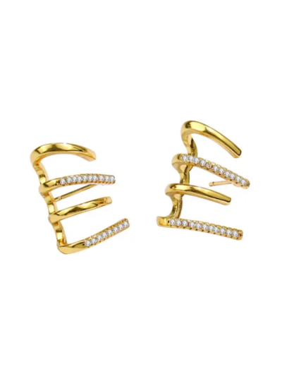 Fake cliff ear studs