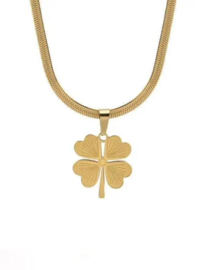 Four cover gold necklace