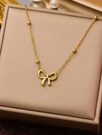 Bow necklace