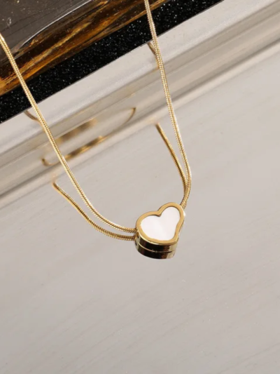 Pearl heart necklace