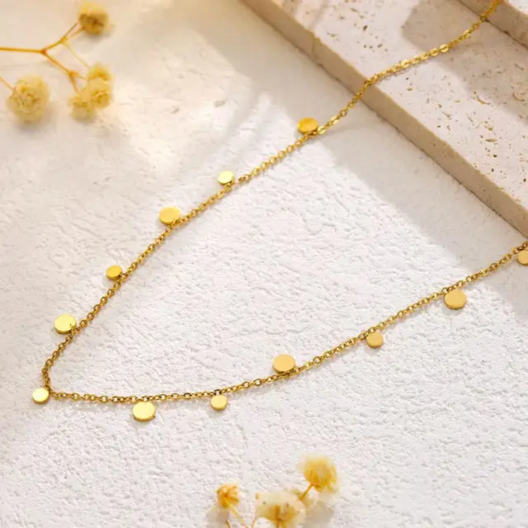 Tassel plain round necklace