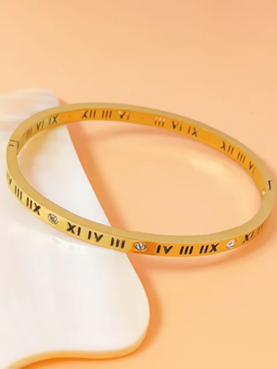 Roman cuff bracelets openable Gold