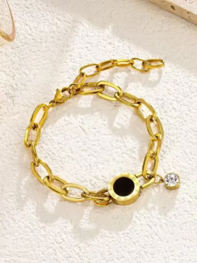 Cuban Roman chain bracelets Gold