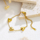 Sequence hearts bracelet