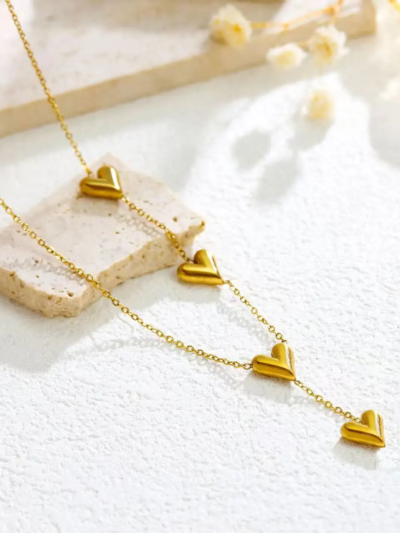 Sequence heart necklace