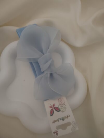 Baby head band light blue