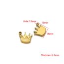 Crown golden dainty charm
