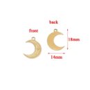 Dainty unisex moon charm