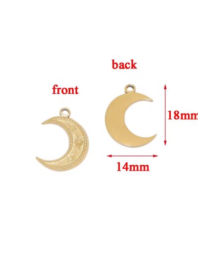 Dainty unisex moon charm