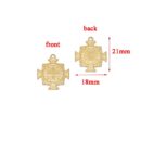 Dainty cross retro charm