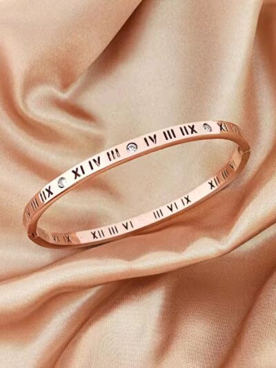 Roman cuff bracelet Openable rose gold