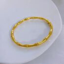 Bamboo cuff bracelet gold