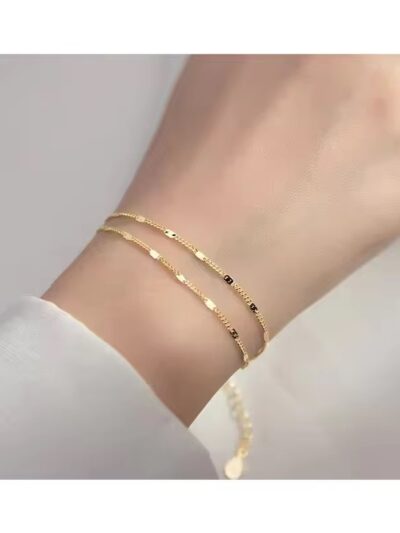 Double layer shine bracelet