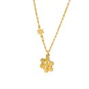 Snow flower pendant necklace