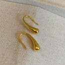 Water drop fish hook earrings
