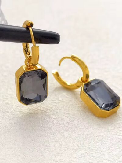 Vintage style hoops Grey