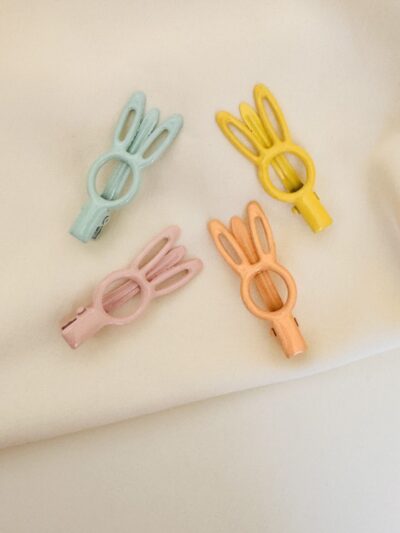 Bunny Multicolor Aligator clips