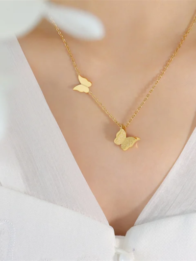 Twin Butterfly necklace