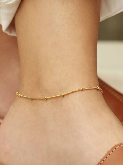 TANU Mini beaded Anklets Pair