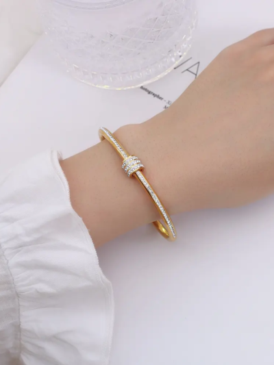 Crystalline Openable Screw Bracelets