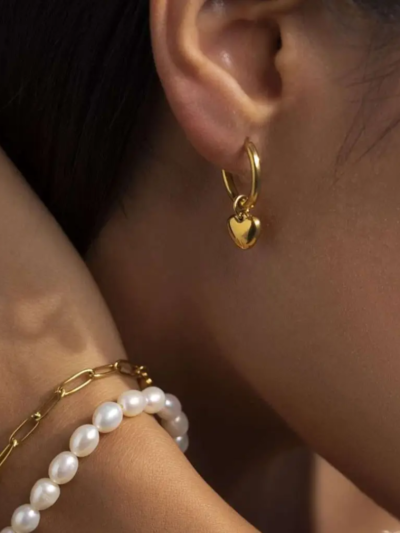 Sweet heart drop removable hoops