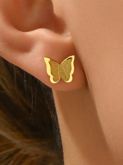 Twin Butterfly studs
