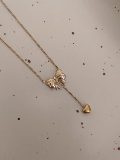 Bow necklace-3