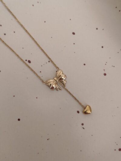 Bow necklace-3