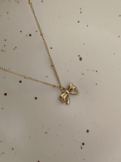 Bow necklace-1