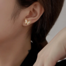 Pearl dainty Butterfly studs