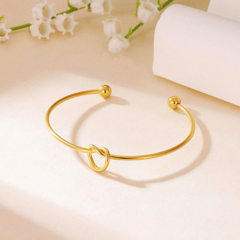 Knotted Cuff Bracelet with Ball closure - Image 4