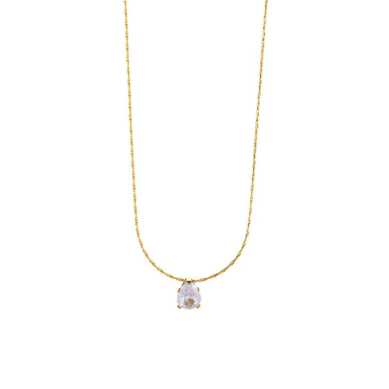 Tear Drop White Solitaire - Image 2