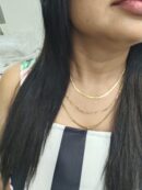 Triple layered Snake cuban chain necklace