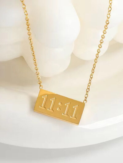 11:11 trust your timing necklace