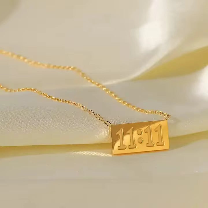 11:11 trust your timing necklace - Image 2