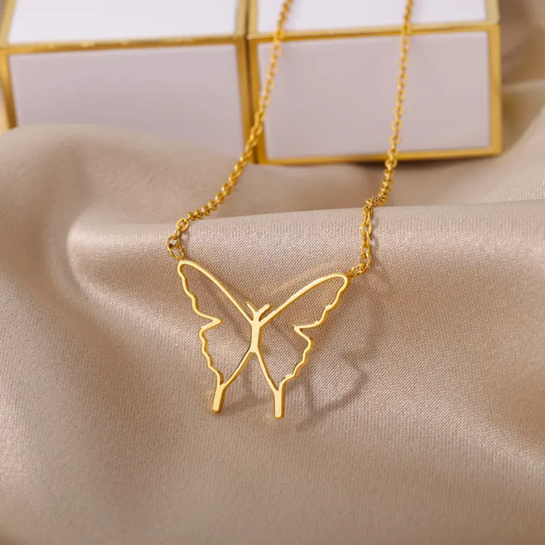 Hallow Butterfly Necklace - Image 4