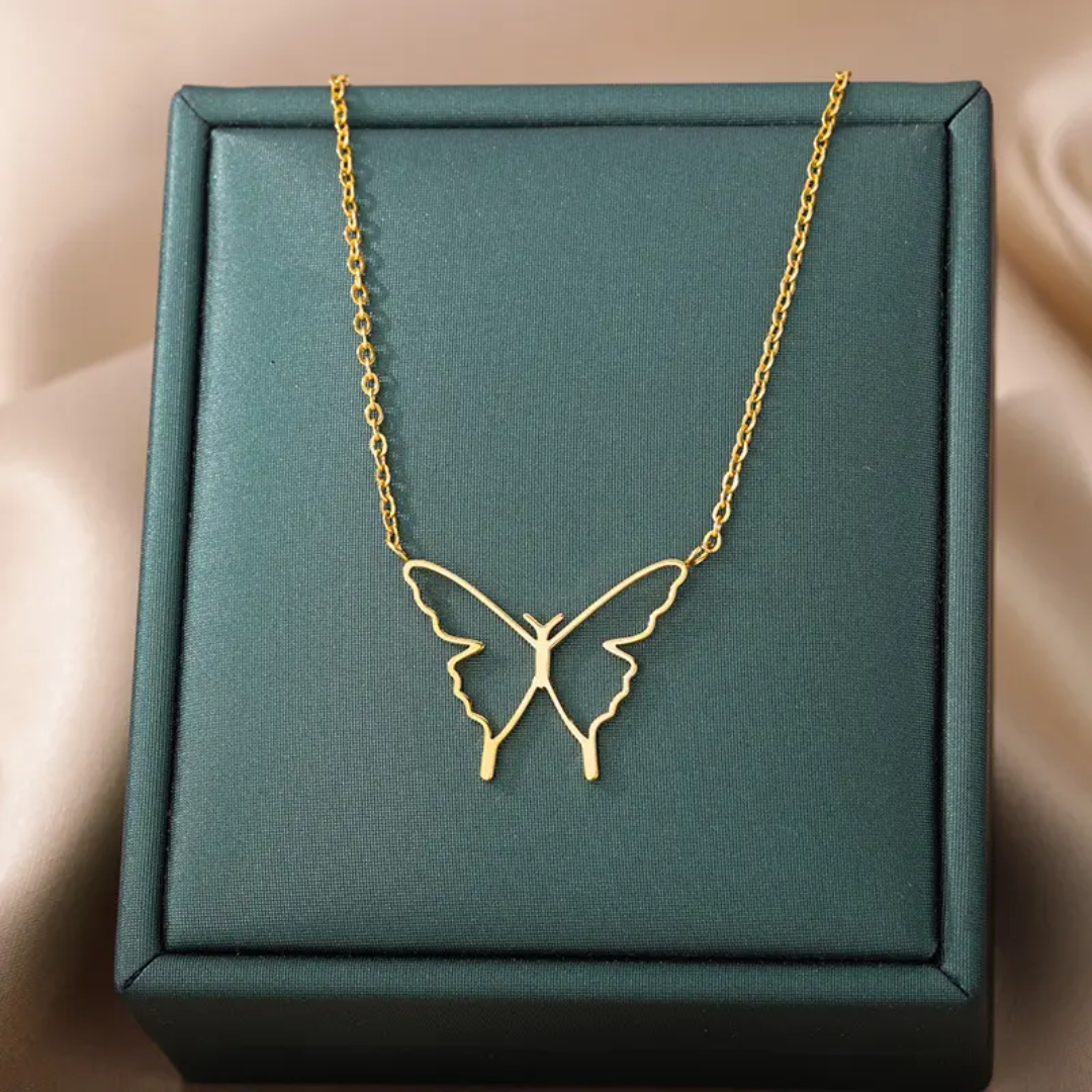 Hallow Butterfly Necklace - Image 3
