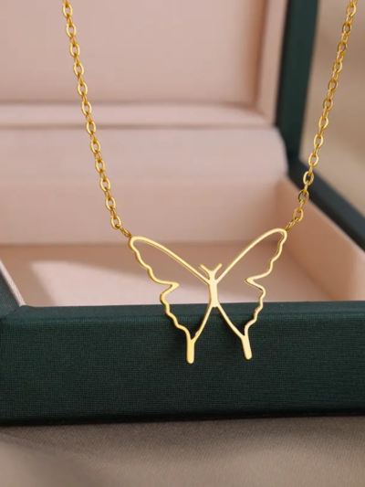 Hallow Butterfly Necklace