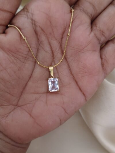 Ice block necklace Premium Zirconia