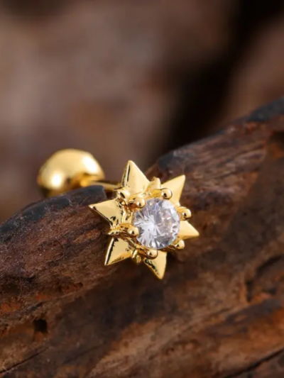 Starry diamond studs