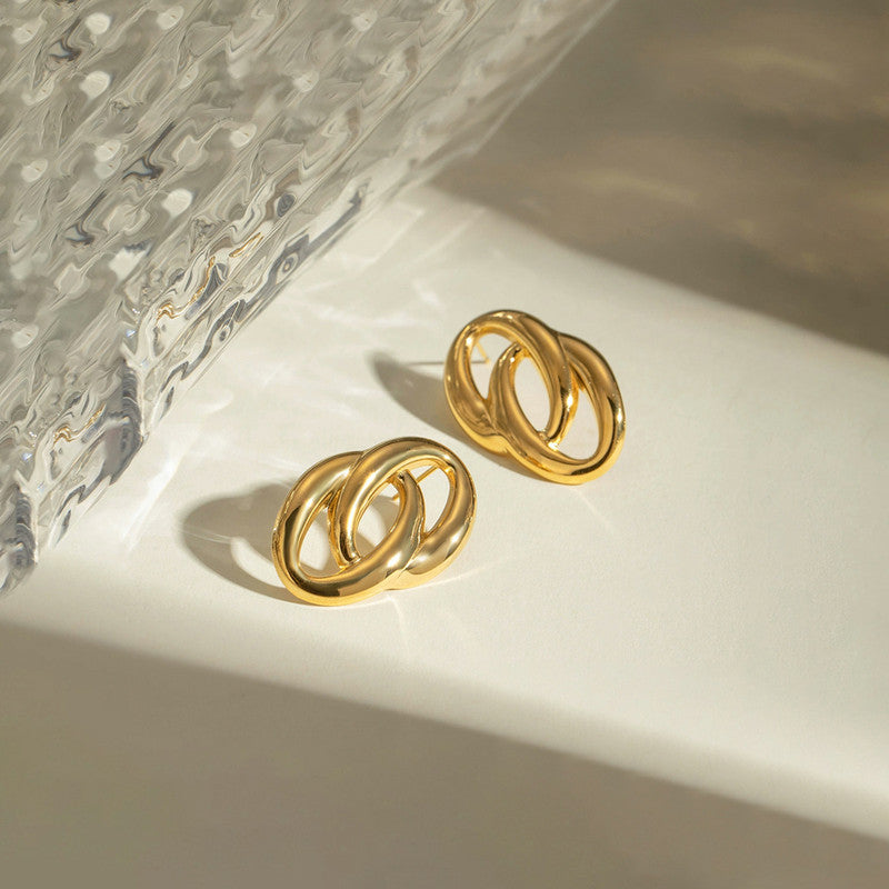 Mrithi Bold Studs Stainless steel Anti Tarnish - Image 6