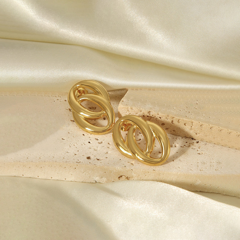 Mrithi Bold Studs Stainless steel Anti Tarnish - Image 3