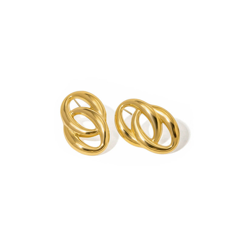 Mrithi Bold Studs Stainless steel Anti Tarnish - Image 2