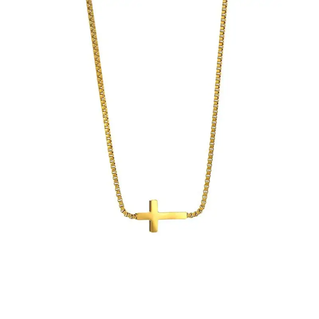 Clavicle Minimal cross necklace - Image 5