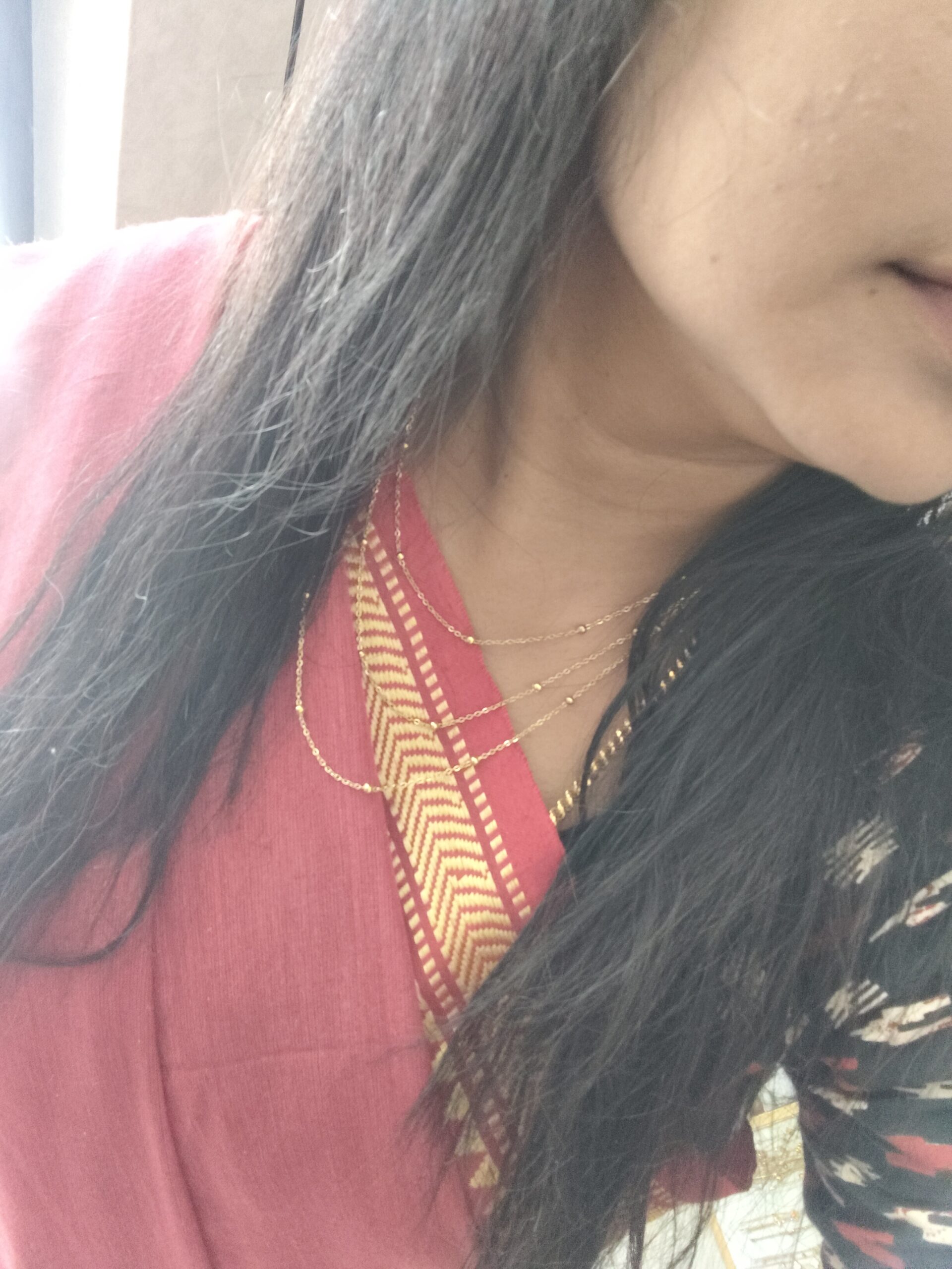 Triple layered ball chain